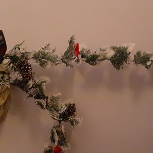 Decorative Garland 9 ft. long. Hanging holiday decor.